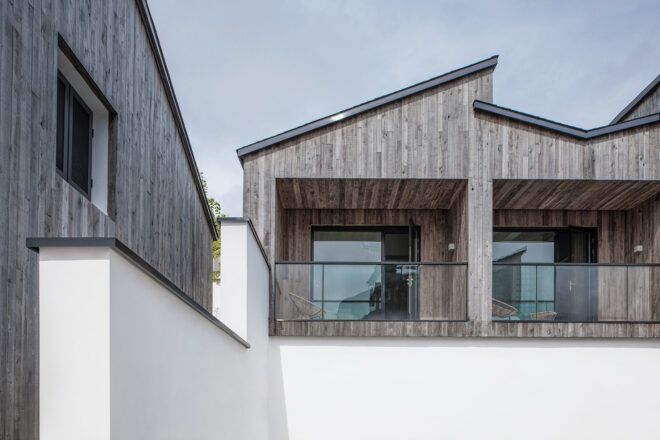 wood balconies