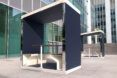 rendering of small office pods with open sides