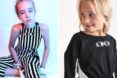 kids wearing jumpsuits with graphic of eyeballs on the front
