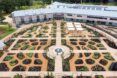 The World Food Garden, a sprawling garden area made up of several different plots with walkways between them.