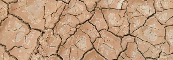 Dry, cracked earth.