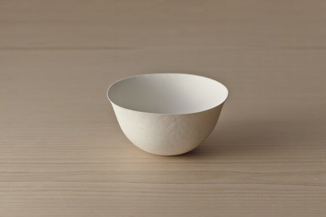 A disposable bowl.