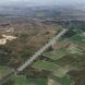 An overhead view of the stretch of road where the bridge will be placed.