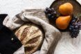 bread in linen bread bag
