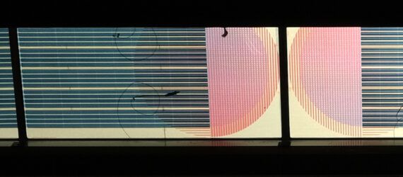 colorful solar panels on skylights