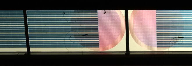 colorful solar panels on skylights