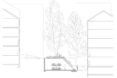 A drawing of how the structure will fit into the surrounding landscape.