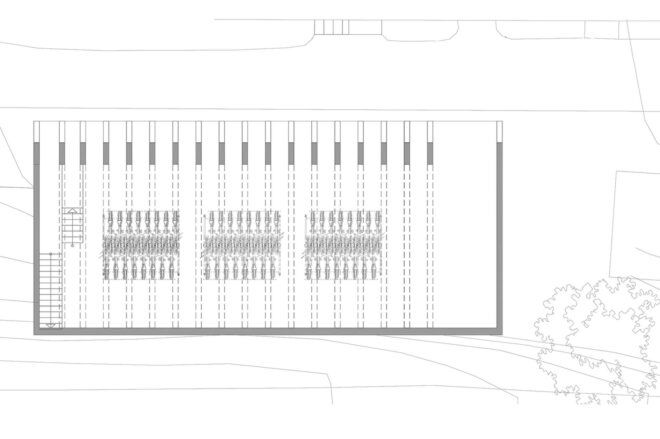 A drawing of how the structure will be organized.