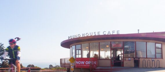 Outside of coffee shop