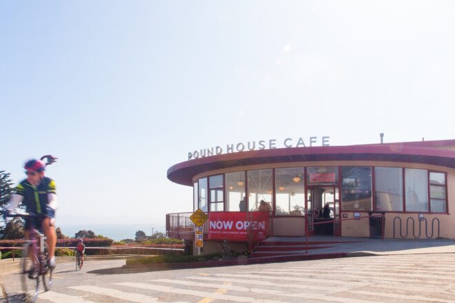Outside of coffee shop