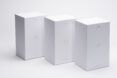 A line of three white boxes.
