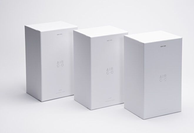 A line of three white boxes.