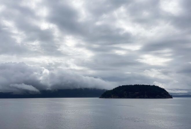 A landscape of an island.