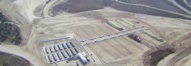 Aeriel view of the compost facility