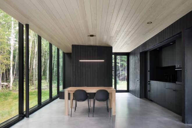 Interior room with a table and chairs