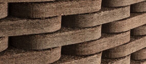 Close up of acoustic mat material