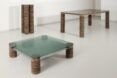 A table, coffee table, and decorative piece