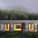 Exterior of building against a forest-y landscape