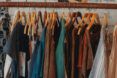 A rack of clothes.