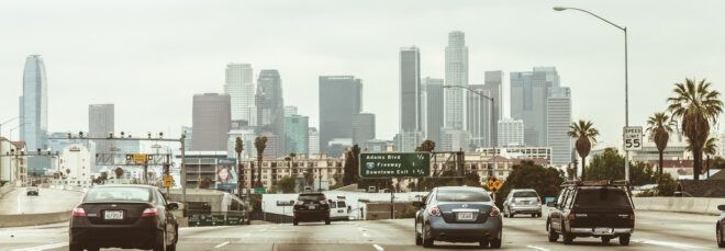 A Los Angeles highway.