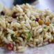 Puffy rice mixed with other vegetables