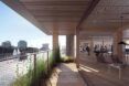 A green terrace overlooking the city.