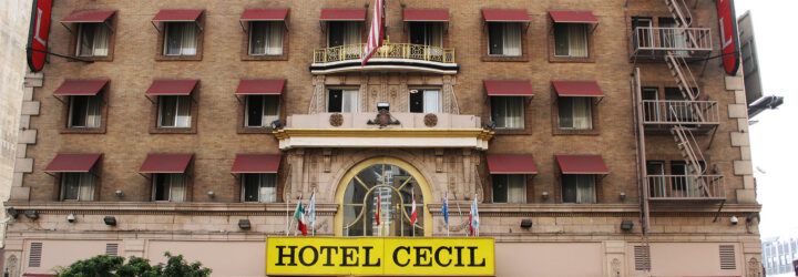 The exterior of the Hotel Cecil.