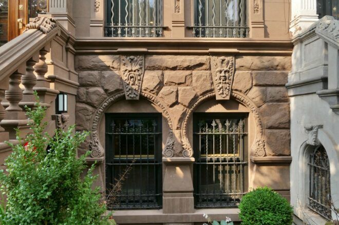 The outside of a 19th century Harlem house