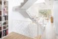 A white staircase.