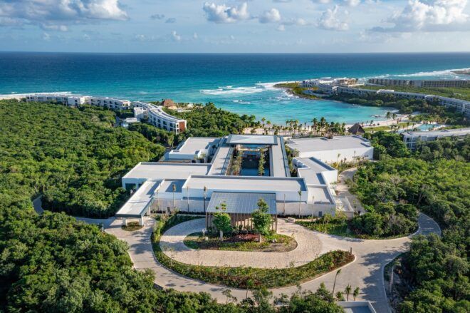 A resort in Mexico next to the Carribean