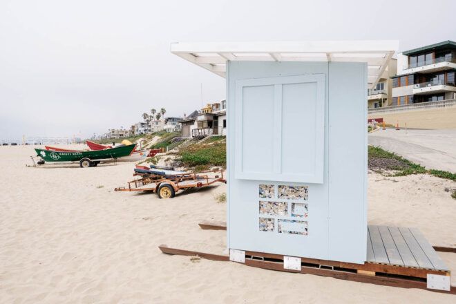 A beach hut made of ByBlocks.