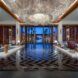 The lobby of a hotel
