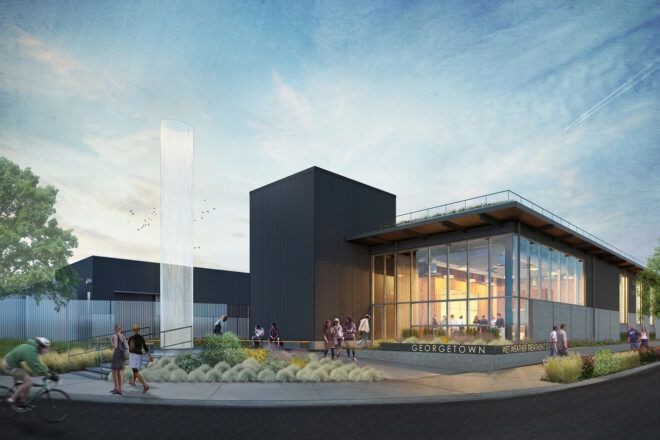 A rendering of a Georgetown building.