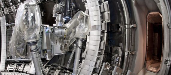 Interior view of the Jet Vacuum Vessel following completion of the EP2 Iter like wall shutdown - May 2011.
