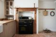 A black stove.