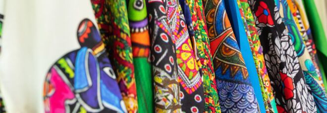 Sustainable silk clothing.