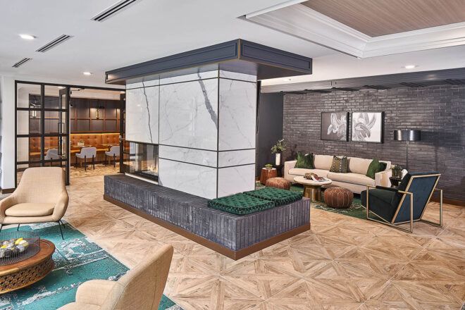 A lobby area.