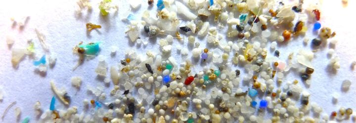 Microplastic beads.