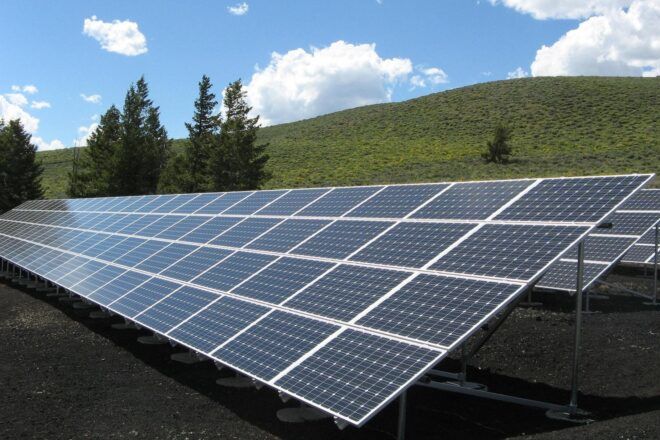 Solar panels.