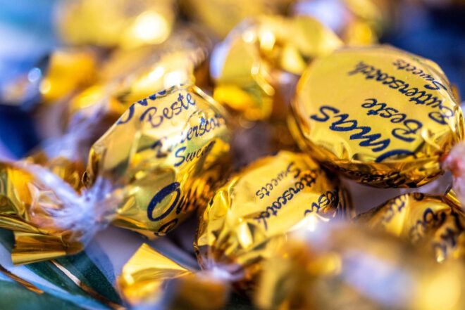 Candy wrappers for upcycling.