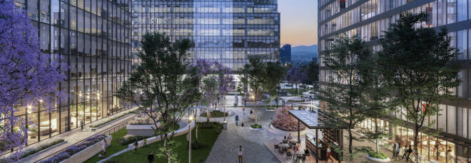 A city landscape