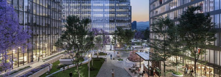 A city landscape