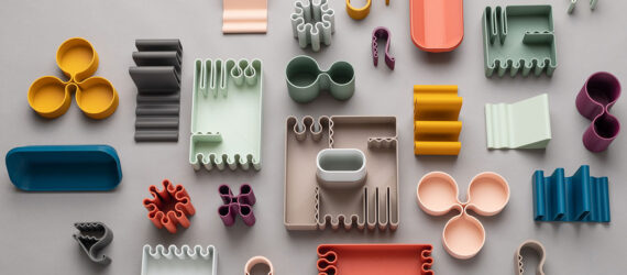 A variety of desk accessories 3D printed