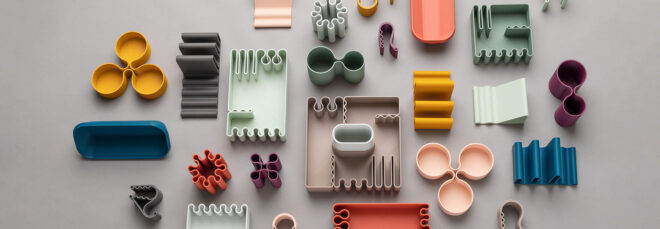 A variety of desk accessories 3D printed