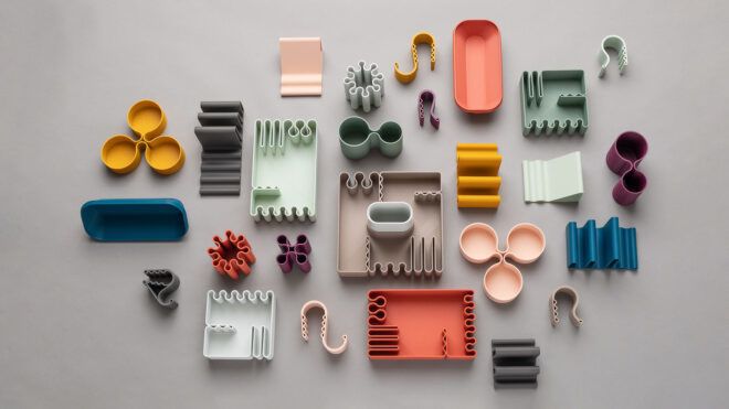 A variety of desk accessories 3D printed