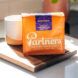 An orange Partners Coffee box