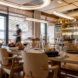 An interior restaurant seating area