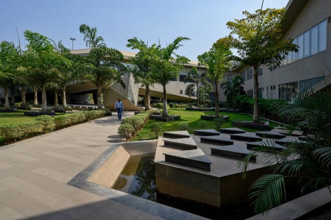 A indoor pavilion area