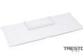 A white strip used as a divider for the bins