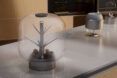 A granite table with a foggy food machine